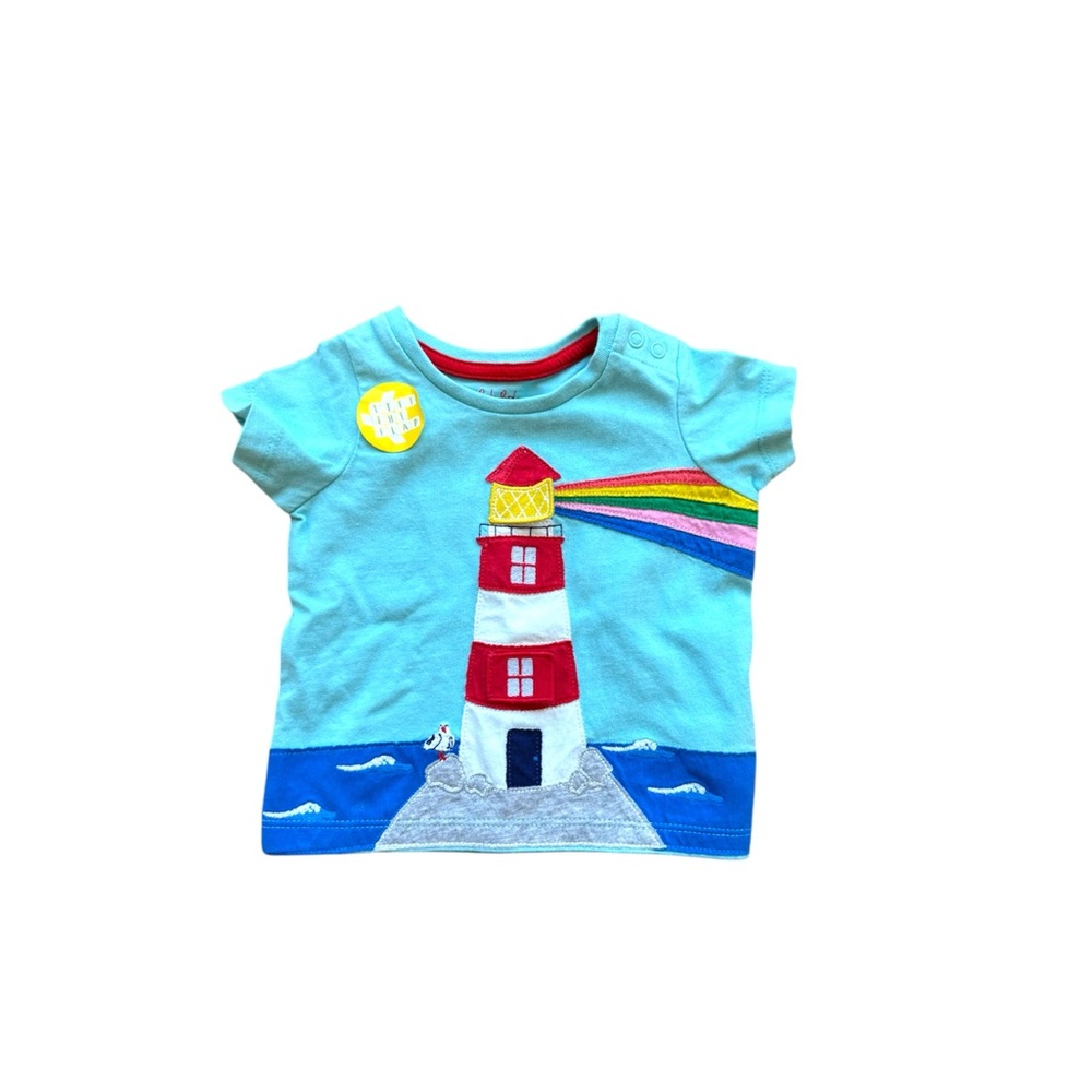 Kids Blue Lighthouse T-Shirt